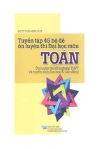 Tuyển tập 45 bộ đề ôn luyện thi đại học môn toán 