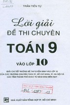 Lời giải đề thi chuyên toán 9 vào lớp 10