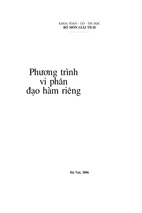 Phương trình vi phân đạo hàm riêng