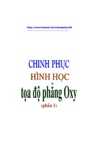 Chinh phục hình học tọa độ phẳng oxy