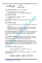 Một vài đề thi thử đại học môn toán của tuyển sinh 247