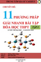 Chuyên đề 11 phương pháp giải nhanh bài tập hóa học thpt (tập 1)