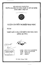 Thiết kế cung cấp điện cho nhà máy hồng ik vina