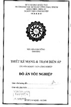 Thiết kế mạng điện và trạm biến áp 110kv22kv