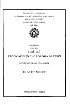 Thiết kế cung cấp điện cho toà nhà daewon