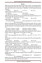 Bộ đề ôn thi thpt quốc gia môn hóa học năm 2016