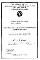 Thiết kế cung cấp điện cho nhà máy chế biến gỗ xuất khẩu potrimex