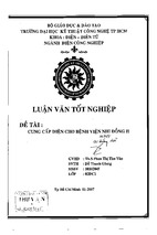 Thiết kế cung cấp điện cho bệnh viện nhi đồng ii