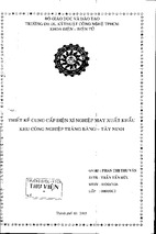 Thiết kế cung cấp điện xí nghiệp may xuất khẩu khu công nghiệp trảng bàng - tây ninh