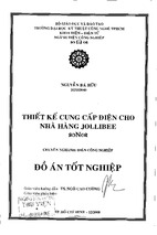 Thiết kế cung cấp điện cho nhà hàng jollibeen