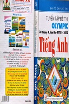 Tuyển tập đề thi olympic 30 tháng 4 lần thứ 18-2012 tiếng anh-phần khối 10-part 1