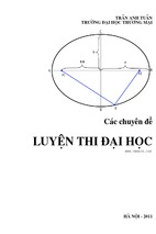 Các chuyên đề luyện thi đại học môn toán