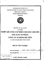 Thiết kế cung cấp điện cho dây chuyền sản xuất xi măng công ty xi măng hà tiên