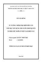 Tư tưởng chính trị thời tiên tần với việc xây dựng nhà nước pháp quyền xã hội chủ nghĩa ở việt nam hiện nay