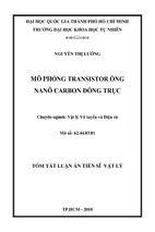 Mô phỏng transistor ống nano carbon đồng trục