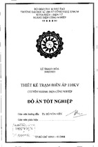 Thiết kế trạm biến áp 11022kv