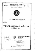 Thiết kế cung cấp điện cho xưởng may