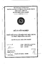 Thiết kế cung cấp điện toà nhà chung cư phức hợp sông sài gòn