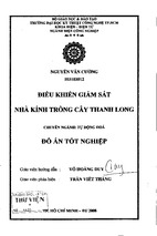 Điều khiển giám sát nhà kính trồng cây thanh long
