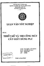Thiết kế và thi công máy cắt giấy dùng plc
