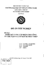 Thiết kế cung cấp điện cho công ty chế tạo và lắp ráp xe máy wmeep