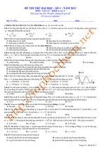 Bộ đề thi thử đại học môn toán hay