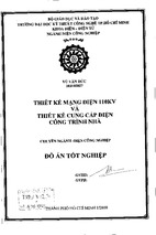 Thiết kế mạng điện 110kv và thiết kế cung cấp điện công trình nhà