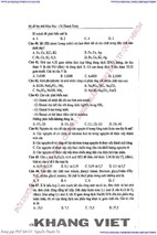 Bộ đề thi thử theo cấu trúc đề thi mới nhất của bộ giáo dục và đào tạo môn hóa học-part 2