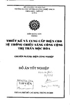 Thiết kế và cung cấp điện cho hệ thống chiếu sáng công cộng thị trấn mộc hóa