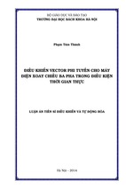 Điều khiển vector phi tuyến cho máy điện xoay chiều ba pha trong điều kiện thời gian thực.pdf