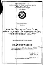 Nghiên cứu ảnh hưởng của sét đánh trực tiếp lên mạng điện công trình dùng phần mềm atp