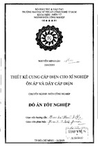 Thiết kế cung cấp điện cho xí nghiệp ổn áp và dây cáp điện