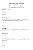 1 số đề thi thử thpt quốc gia môn hóa học with keys