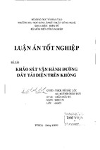 Khảo sát vận hành đường dây tải điện trên không