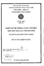 Thiết kế cung cấp điện cho nhà máy xay lúa thành công