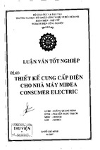 Thiết kế cung cấp điện cho nhà máy midea consumer electric