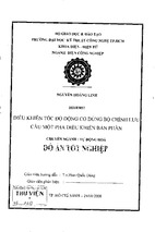 Điều khiển tốc độ động cơ dc dùng cầu chỉnh lưu một pha điều khiển bán phần