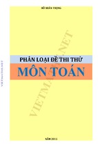 Phân loại đề thi thử môn toán-2015