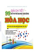 Giải chi tiết 99 đề thi thử thpt quốc gia môn hóa học
