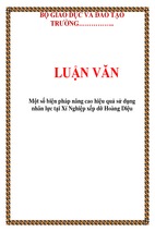 Một số biện pháp nâng cao hiệu quả sử dụng nhân lực tại xí nghiệp xếp dỡ hoàng diệu