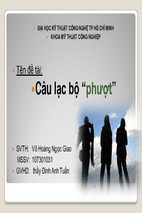 Câu lạc bộ phượt