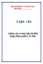 Nghiên cứu và thực hiện bộ điều khiển pid trênplc s7-300