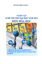 Tuyển tập 10 đề thi thử đại học môn hóa học