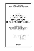 Giáo trình ứng dụng tin học trong sản xuất chương trình truyền hình