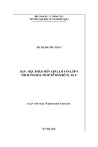 Dạy - học cốt truyện trong bài văn kể chuyện ở trường tiểu học