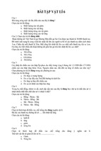 33 câu hỏi trắc nghiệm và bài tập môn vật lý lớp 6