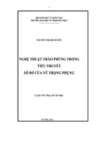 Nghệ thuật trào phúng trong tiểu thuyết số đỏ của vũ trọng phụng