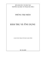 Hàm trụ và ứng dụng. luận văn thạc sĩ toán học
