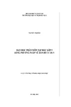 Dạy - học phân môn tập đọc lớp 5 bằng phương pháp vẽ bản đồ tư duy