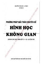 Phương pháp giải toán chuyên đề hình học không gian-nguyễn văn nho